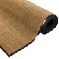 vidaXL Χαλάκι Εξώπορτας Άλλο Κρέμα και Μαύρο 120 x 250 cm