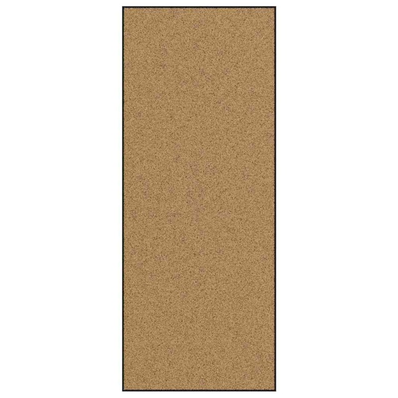 vidaXL Χαλάκι Εξώπορτας Άλλο Κρέμα και Μαύρο 120 x 300 cm