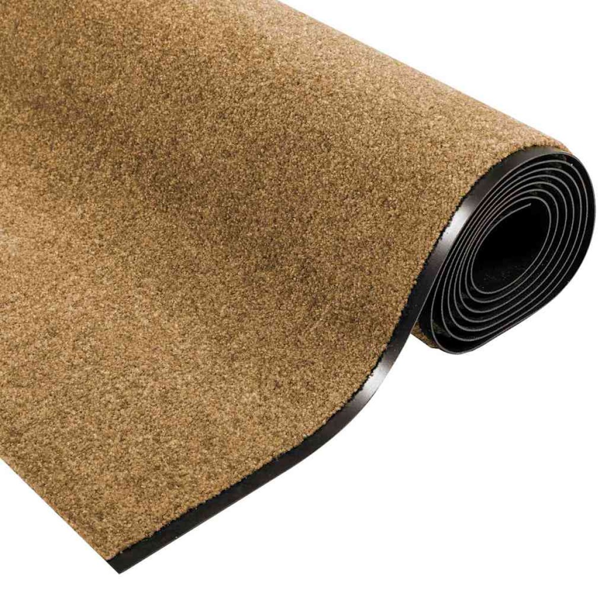 vidaXL Χαλάκι Εξώπορτας Άλλο Κρέμα και Μαύρο 120 x 400 cm
