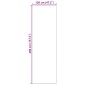 vidaXL Χαλάκι Εξώπορτας Άλλο Κρέμα και Μαύρο 120 x 400 cm