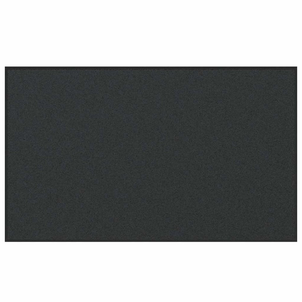 vidaXL Χαλάκι Εξώπορτας Μαύρο 90 x 150 cm 100% Πολυαμίδιο