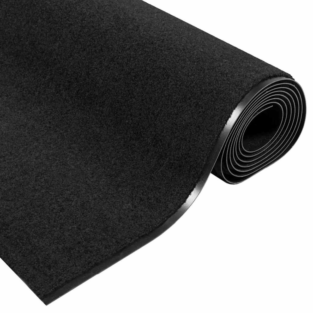 vidaXL Χαλάκι Εξώπορτας Μαύρο 120 x 400 cm 100% Πολυαμίδιο