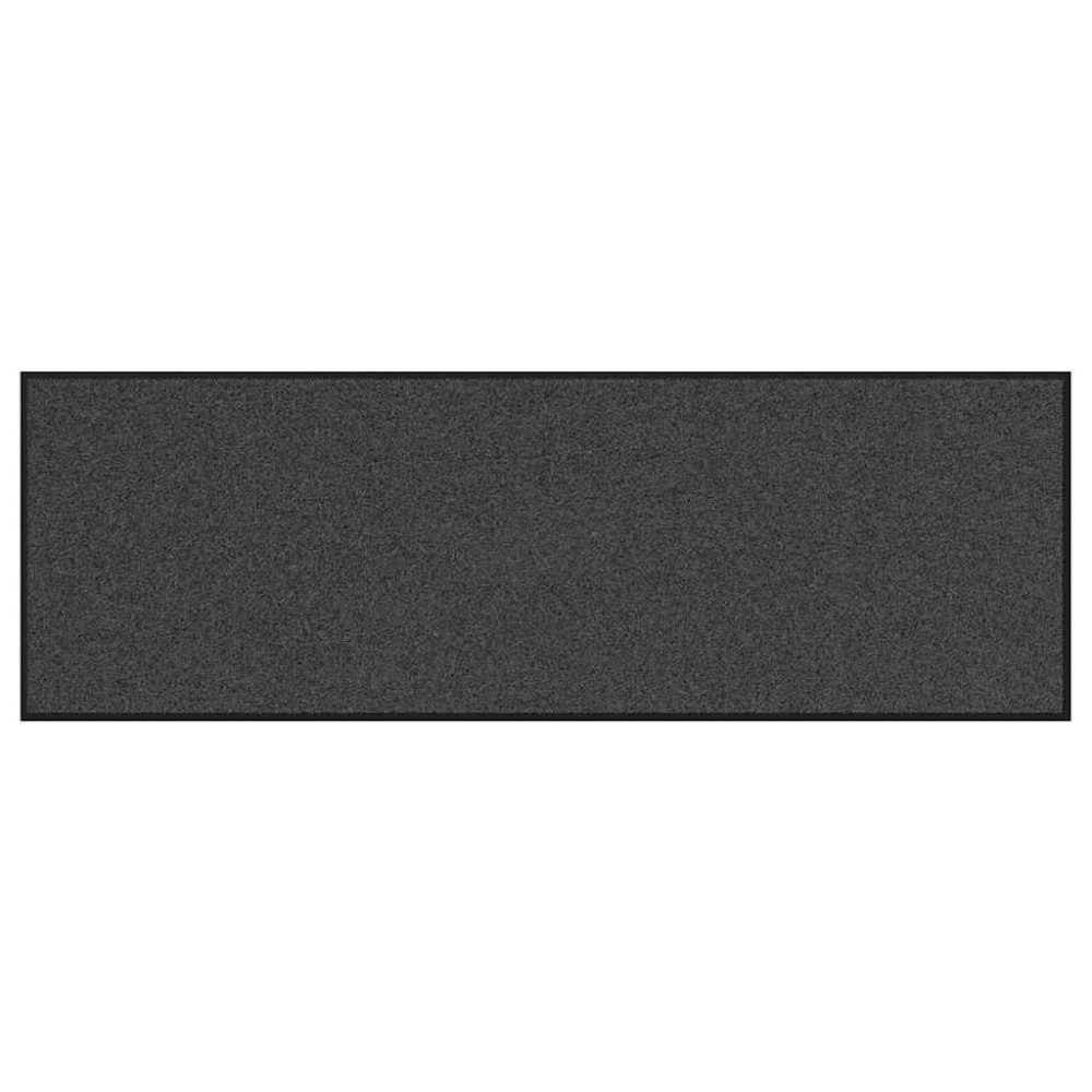 vidaXL Χαλάκι Εξώπορτας Ανθρακί και Μαύρο 60 x 180 cm 100% Πολυαμίδιο