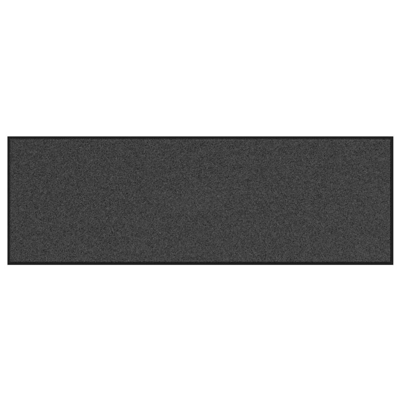 vidaXL Χαλάκι Εξώπορτας Ανθρακί και Μαύρο 60 x 180 cm 100% Πολυαμίδιο