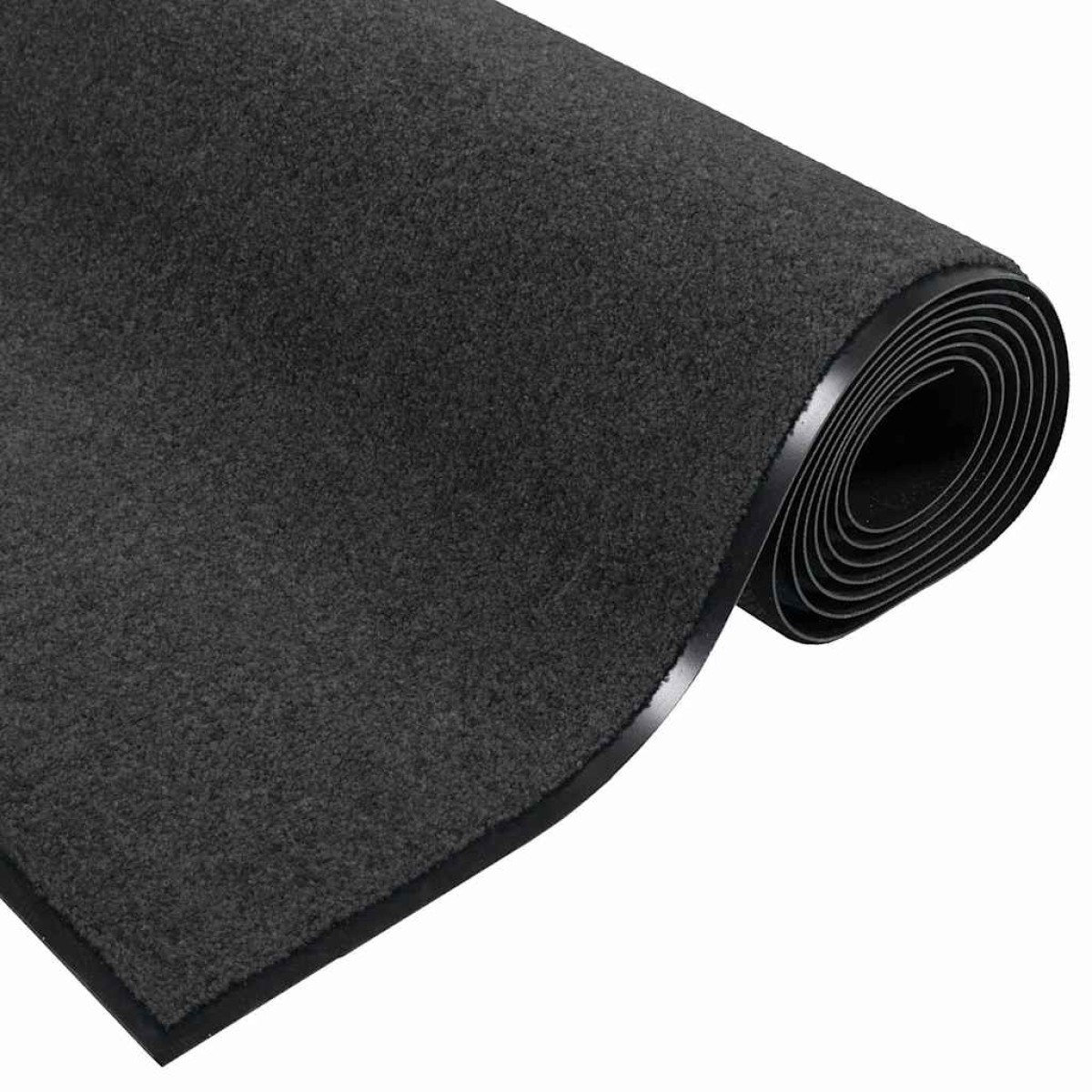 vidaXL Χαλάκι Εξώπορτας Ανθρακί και Μαύρο 60 x 180 cm 100% Πολυαμίδιο