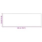 vidaXL Χαλάκι Εξώπορτας Ανθρακί και Μαύρο 60 x 180 cm 100% Πολυαμίδιο