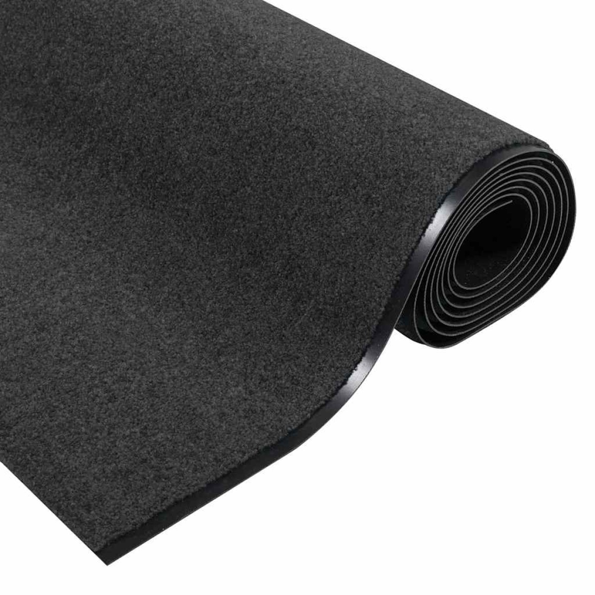 vidaXL Χαλάκι Εξώπορτας Ανθρακί και Μαύρο 120 x 400 cm 100% Πολυαμίδιο