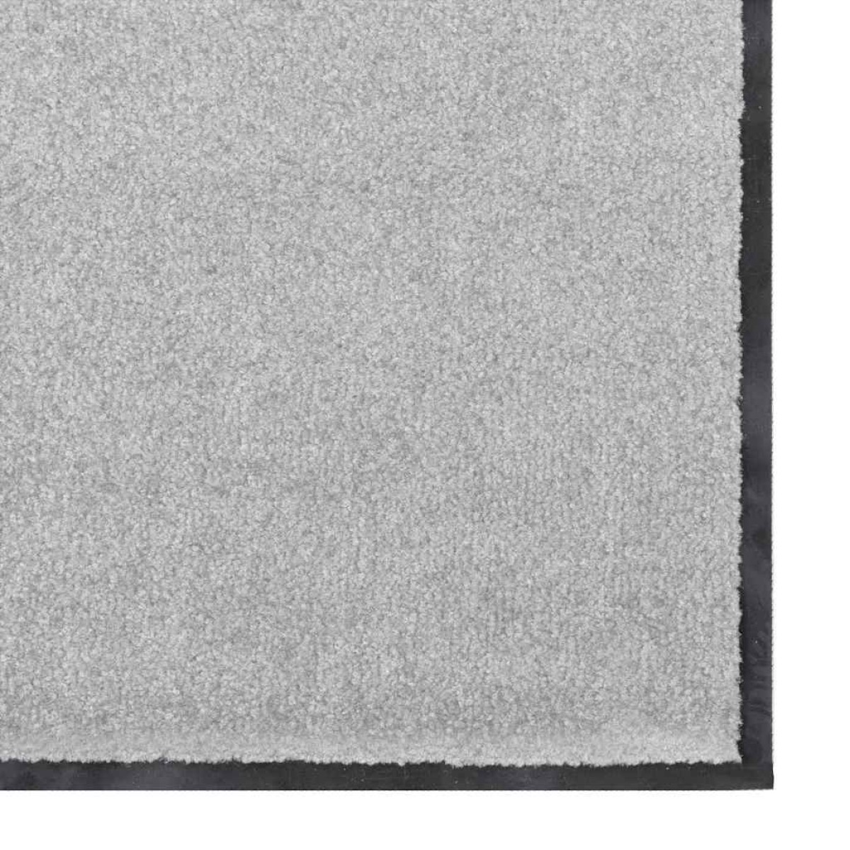 vidaXL Χαλάκι Εξώπορτας Γκρι και Μαύρο 60 x 180 cm 100% Πολυαμίδιο