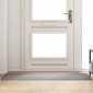 vidaXL Χαλάκι Εξώπορτας Γκρι και Μαύρο 60 x 180 cm 100% Πολυαμίδιο