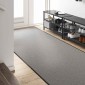 vidaXL Χαλάκι Εξώπορτας Γκρι και Μαύρο 120 x 250 cm 100% Πολυαμίδιο