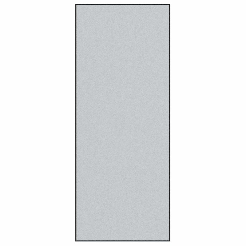 vidaXL Χαλάκι Εξώπορτας Γκρι και Μαύρο 120 x 300 cm 100% Πολυαμίδιο