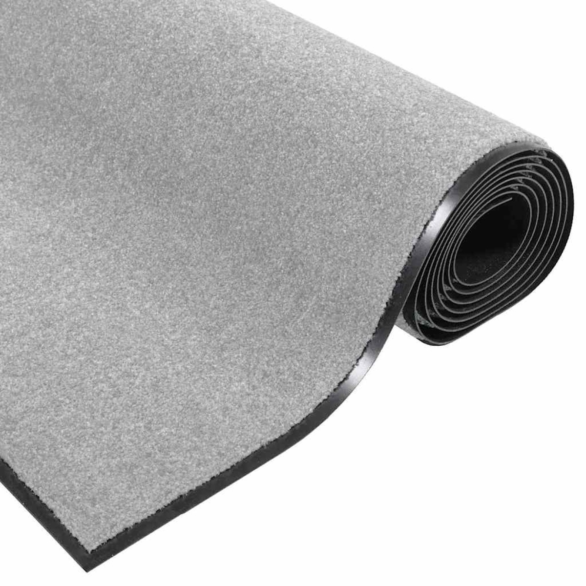 vidaXL Χαλάκι Εξώπορτας Γκρι και Μαύρο 120 x 300 cm 100% Πολυαμίδιο