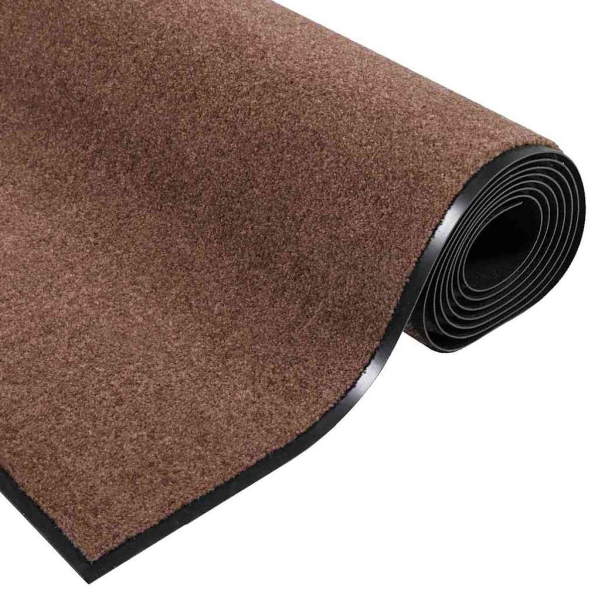 vidaXL Χαλάκι Εξώπορτας Καφέ και Μαύρο 120 x 300 cm 100% Πολυαμίδιο