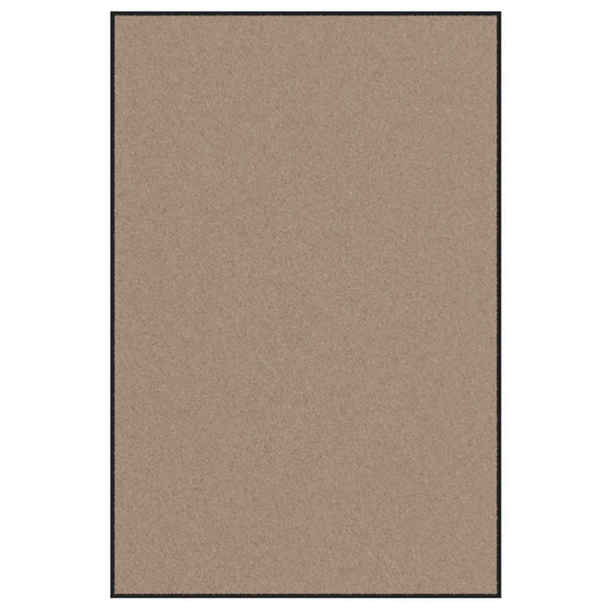 vidaXL Χαλάκι Εξώπορτας Μπεζ και Μαύρο 120 x 180 cm 100% Πολυαμίδιο