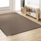 vidaXL Χαλάκι Εξώπορτας Μπεζ και Μαύρο 120 x 180 cm 100% Πολυαμίδιο