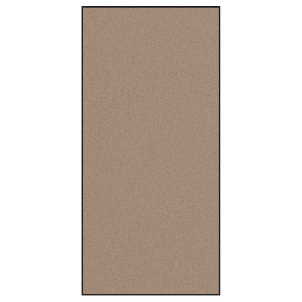 vidaXL Χαλάκι Εξώπορτας Μπεζ και Μαύρο 120 x 250 cm 100% Πολυαμίδιο
