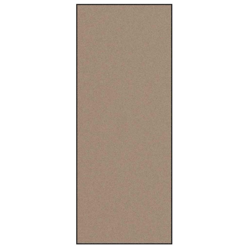 vidaXL Χαλάκι Εξώπορτας Μπεζ και Μαύρο 120 x 300 cm 100% Πολυαμίδιο