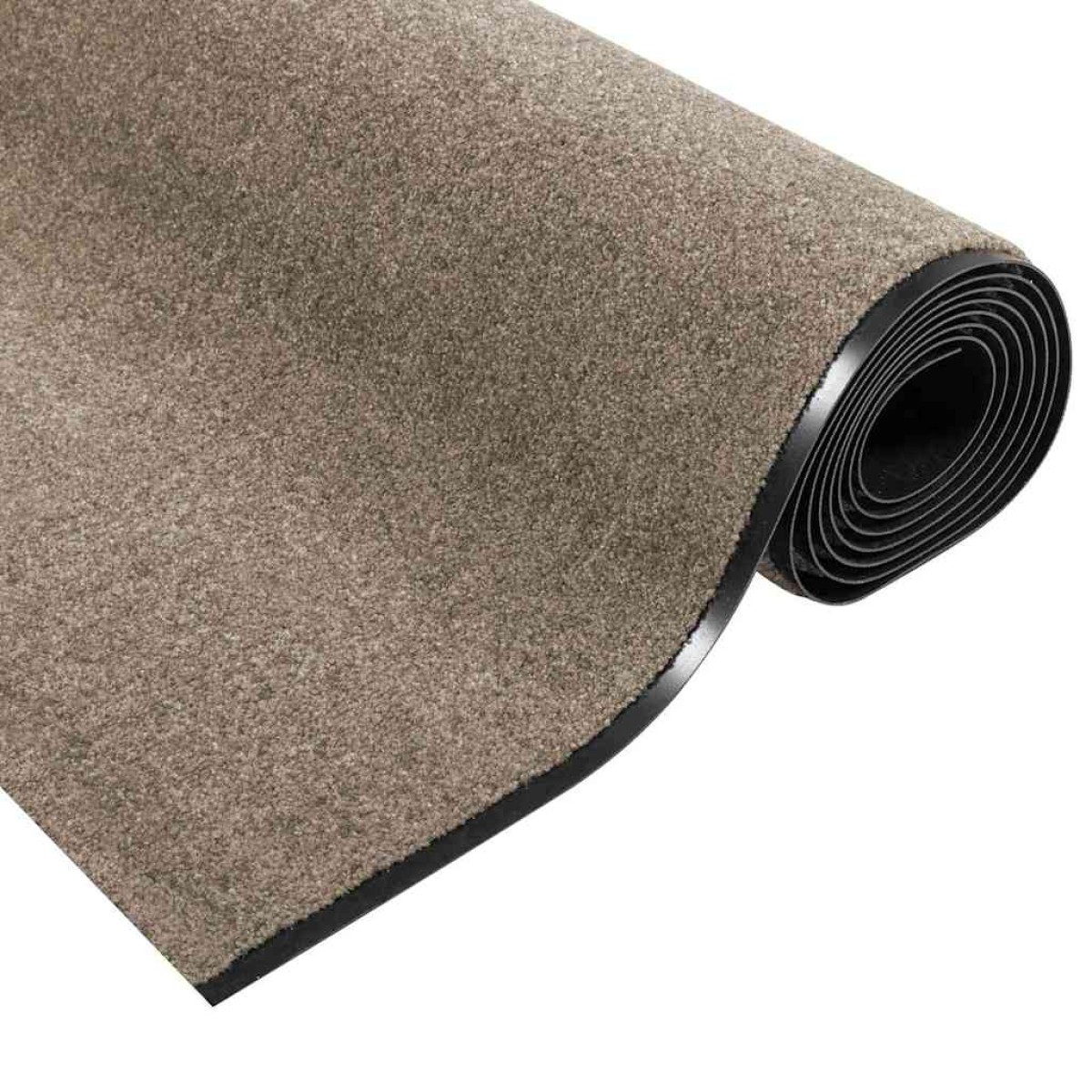 vidaXL Χαλάκι Εξώπορτας Μπεζ και Μαύρο 120 x 350 εκ 100% Πολυαμίδιο