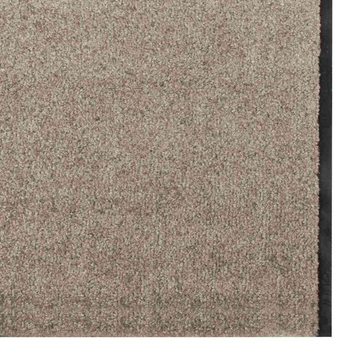 vidaXL Χαλάκι Εξώπορτας Μπεζ και Μαύρο 120 x 400 cm 100% Πολυαμίδιο