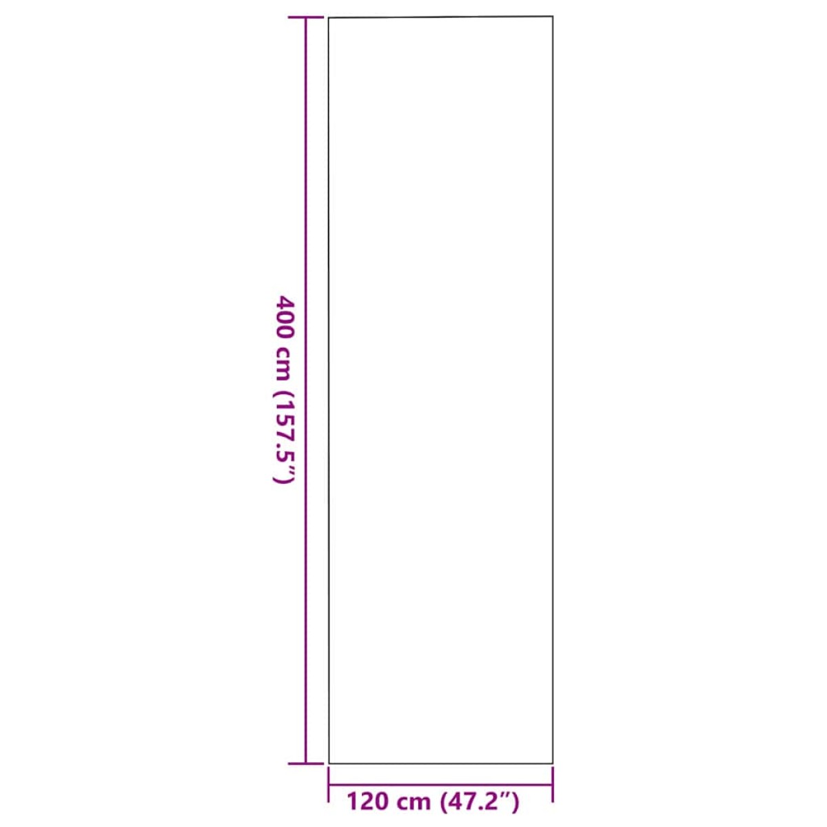 vidaXL Χαλάκι Εξώπορτας Μπεζ και Μαύρο 120 x 400 cm 100% Πολυαμίδιο