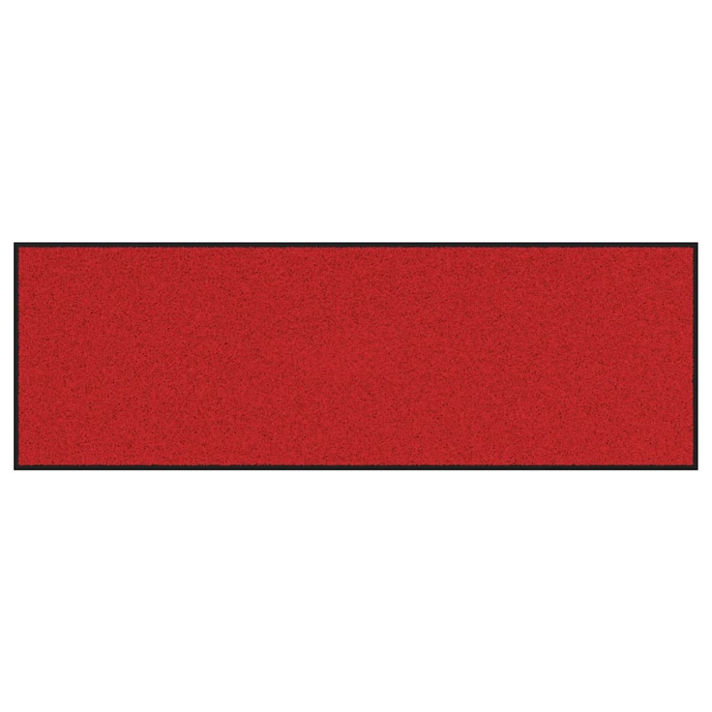 vidaXL Χαλάκι Εξώπορτας Κόκκινο και Μαύρο 60 x 180 cm 100% Πολυαμίδιο