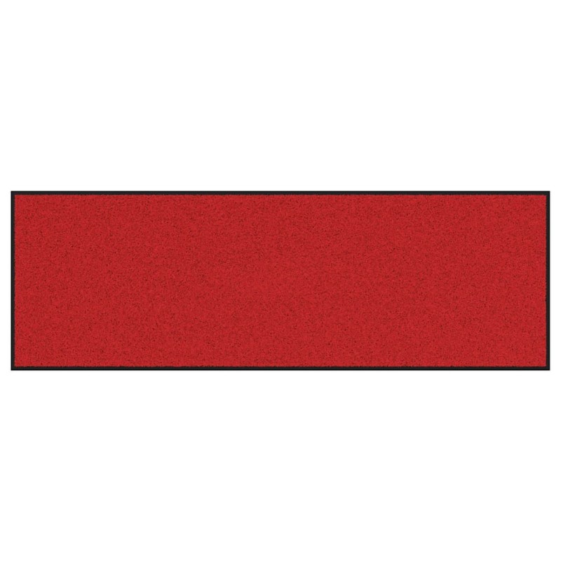vidaXL Χαλάκι Εξώπορτας Κόκκινο και Μαύρο 60 x 180 cm 100% Πολυαμίδιο