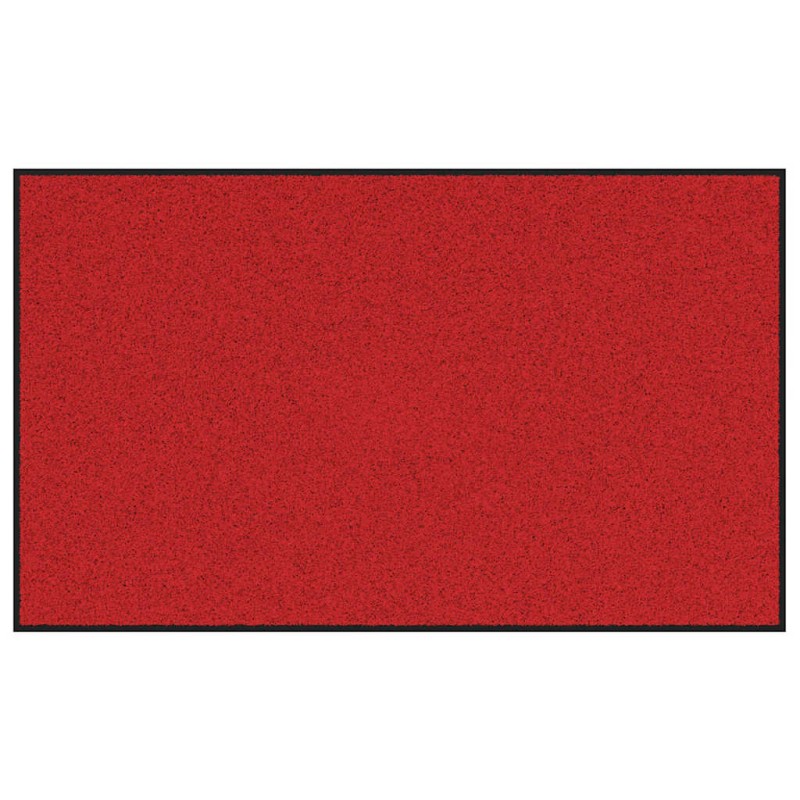 vidaXL Χαλάκι Εξώπορτας Κόκκινο και Μαύρο 90 x 150 cm 100% Πολυαμίδιο
