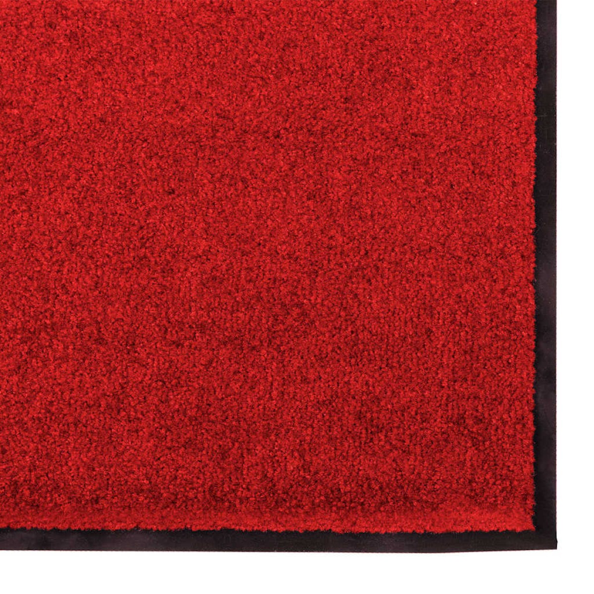 vidaXL Χαλάκι Εξώπορτας Κόκκινο και Μαύρο 120 x 180 cm 100% Πολυαμίδιο