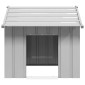 vidaXL Σπιτάκι σκύλου με οροφή 85x107x81 cm Γαλβανισμένος χάλυβας