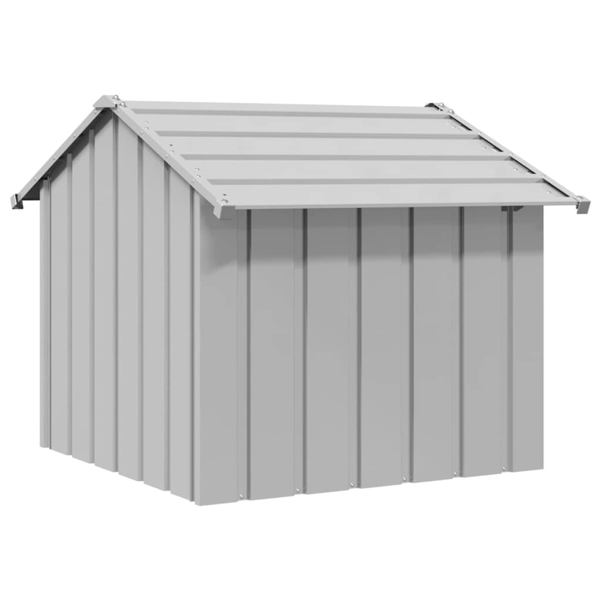 vidaXL Σπιτάκι σκύλου με οροφή 85x107x81 cm Γαλβανισμένος χάλυβας