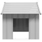 vidaXL Σπιτάκι σκύλου με οροφή 83x130x85 cm Γαλβανισμένος χάλυβας