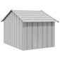 vidaXL Σπιτάκι σκύλου με οροφή 83x130x85 cm Γαλβανισμένος χάλυβας