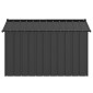 vidaXL Σπιτάκι σκύλου με οροφή 113x153x101 cm Γαλβανισμένος χάλυβας