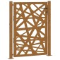 vidaXL Πόρτα Κήπου 100x125 εκ. από Ατσάλι με Ανθεκτικό στις Καιρικές Συνθήκες Φωτισμού