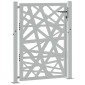 vidaXL Πόρτα Κήπου 100x125 εκ. από Ατσάλι με Ανθεκτικό στις Καιρικές Συνθήκες Φωτισμού