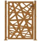 vidaXL Πόρτα Κήπου 100x125 εκ. από Ατσάλι με Ανθεκτικό στις Καιρικές Συνθήκες Φωτισμού