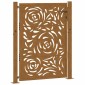 vidaXL Πόρτα Κήπου 100x125 εκ. από Ατσάλι με Σχέδιο Φλόγας για Αντοχή στις Καιρικές Συνθήκες