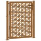 vidaXL Πόρτα Κήπου με Σταυρό 100x125 εκ. από Ατσάλι με Αντοχή στις Καιρικές Συνθήκες