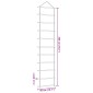 vidaXL Διακόσμηση τοίχου σε σχήμα σκάλας 50x200 cm Φυσικό κλαδί