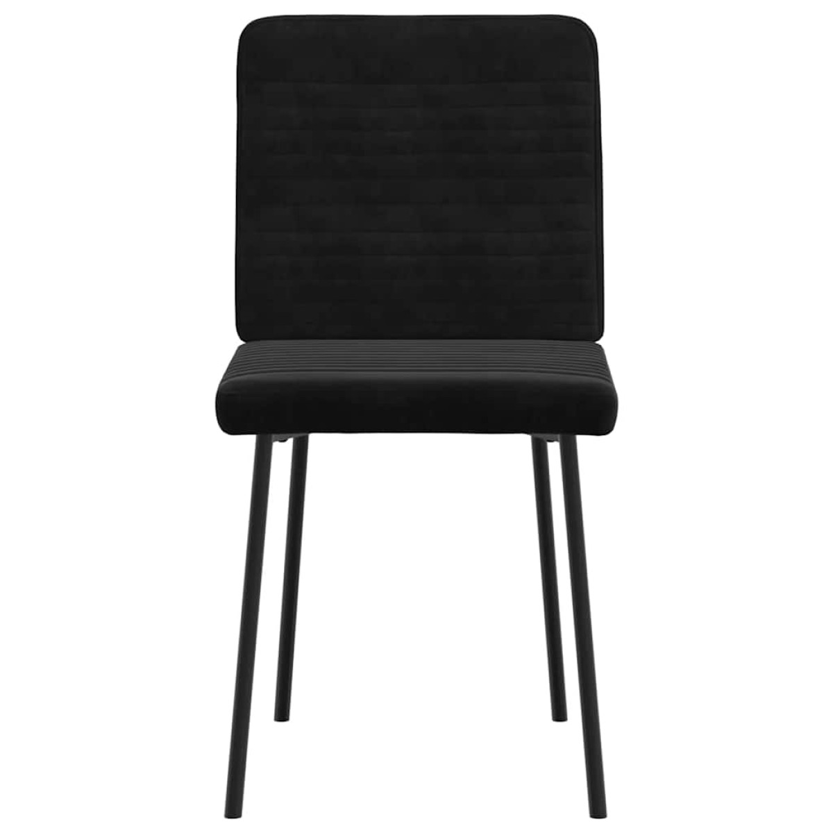 vidaXL Καρέκλες Τραπεζαρίας 2 τεμ. Μαύρες Βελούδινες