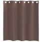 vidaXL Κουρτίνες Voile με ροδέλες 2 τεμάχια Καφέ 140x140 εκ.