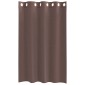 vidaXL Κουρτίνες Voile με ροδέλες 2 τεμάχια Καφέ 140x175 εκ.