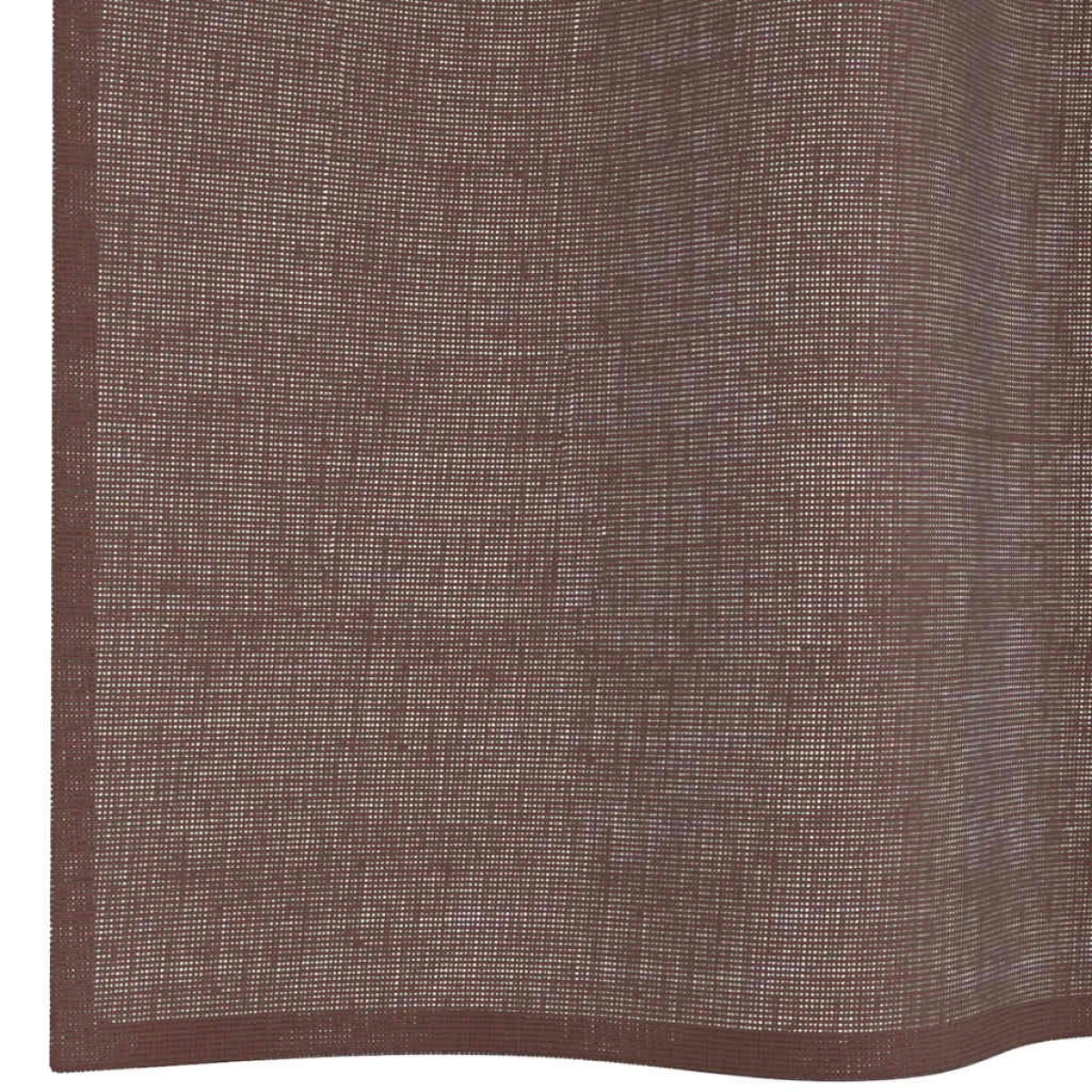 vidaXL Κουρτίνες Voile με ροδέλες 2 τεμάχια Καφέ 140x175 εκ.