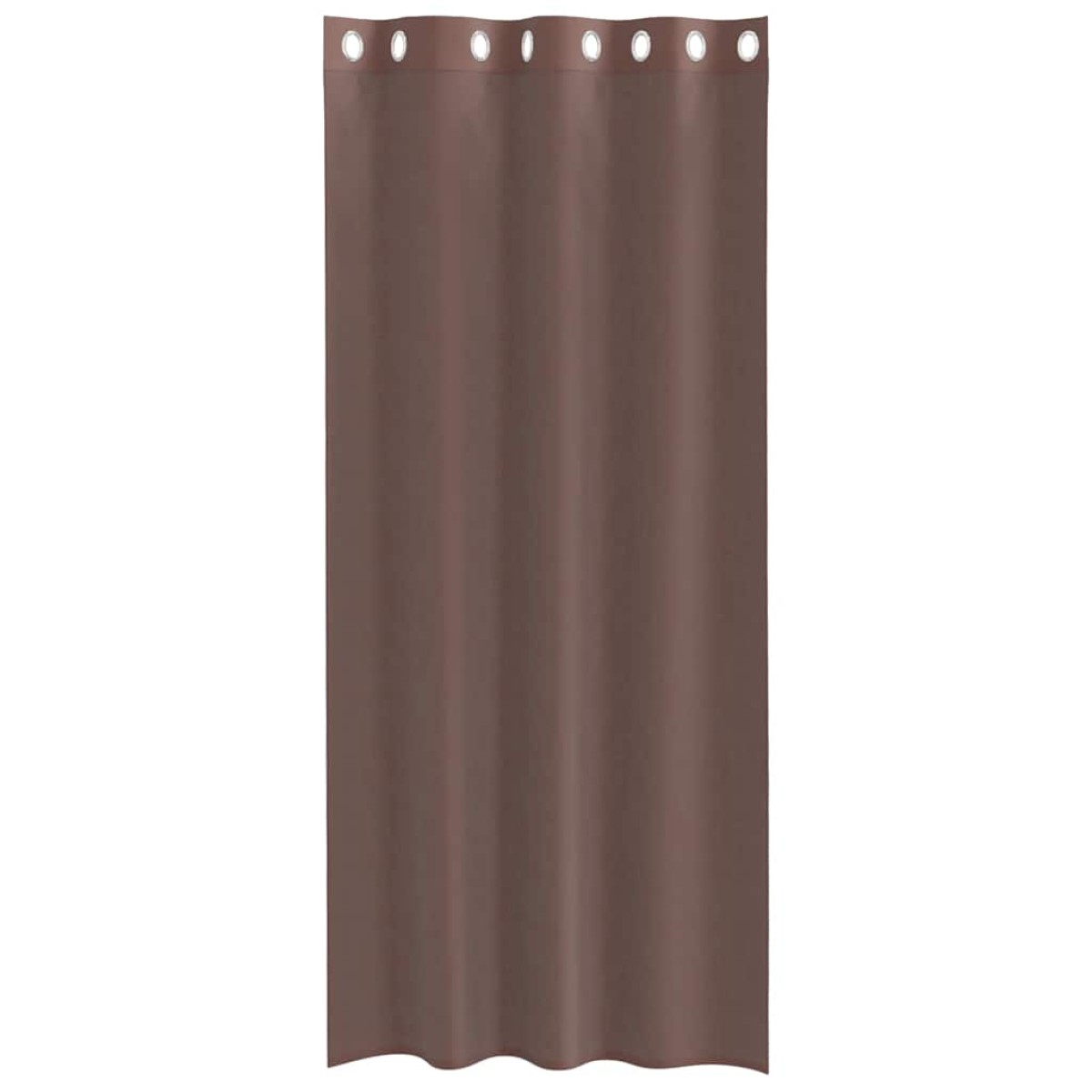 vidaXL Κουρτίνες Voile με ροδέλες 2 τεμάχια Καφέ 140x225 εκ.
