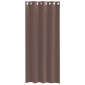 vidaXL Κουρτίνες Voile με ροδέλες 2 τεμάχια Καφέ 140x225 εκ.