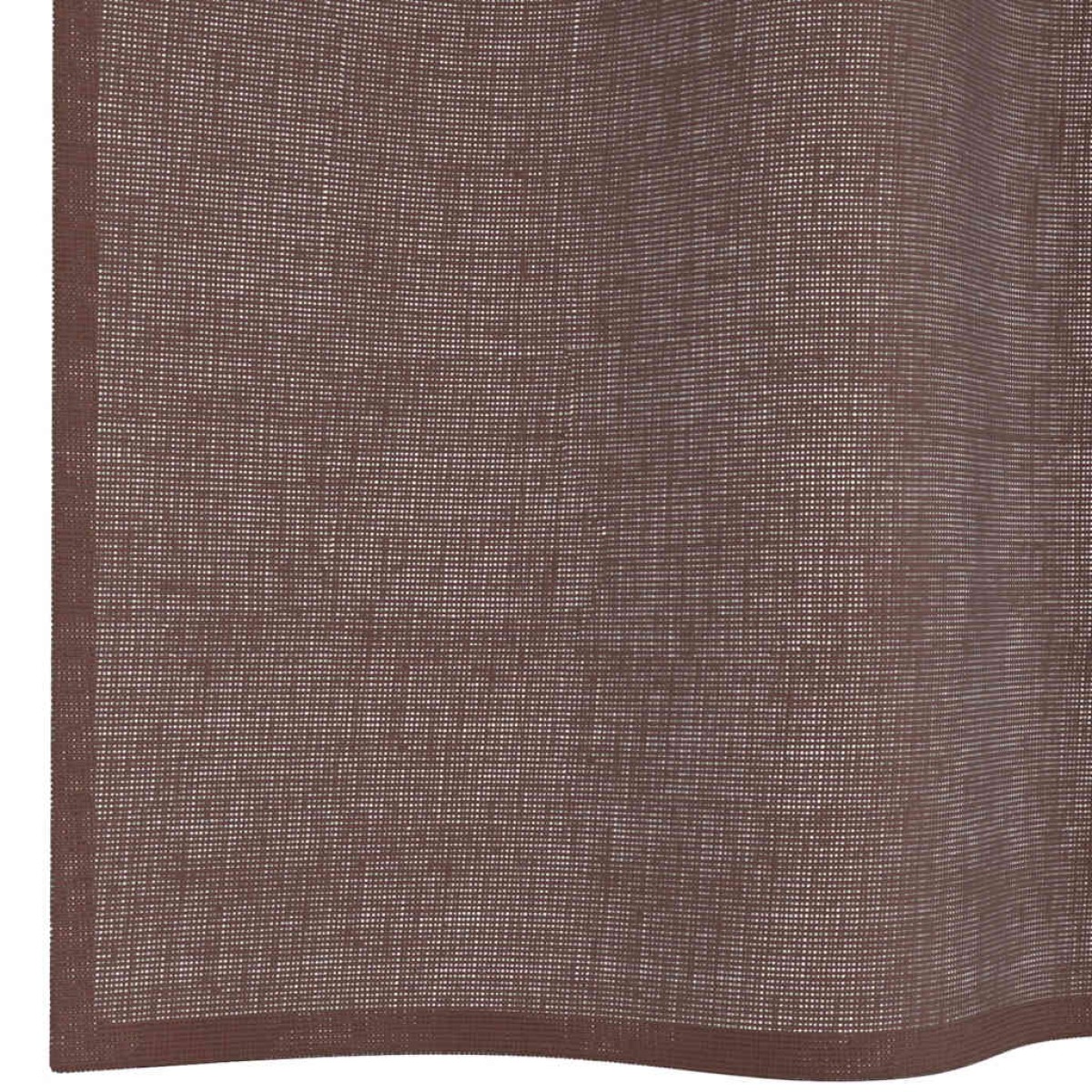 vidaXL Κουρτίνες Voile με ροδέλες 2 τεμάχια Καφέ 140x225 εκ.