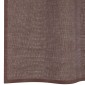 vidaXL Κουρτίνες Voile με ροδέλες 2 τεμάχια Καφέ 140x225 εκ.