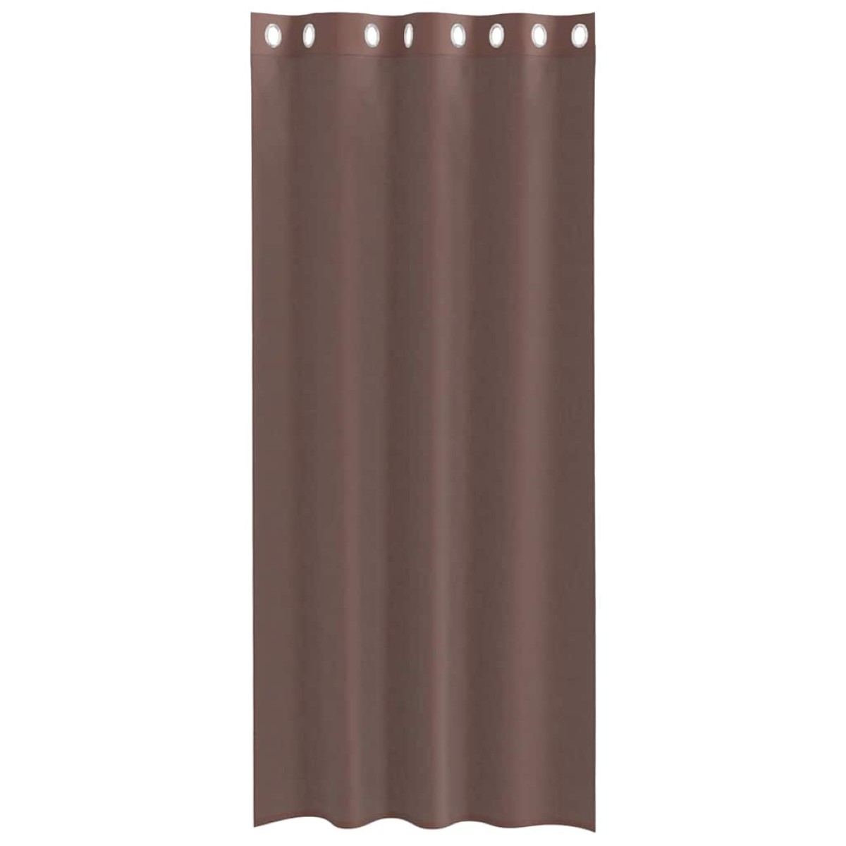vidaXL Κουρτίνες Voile με ροδέλες 2 τεμάχια Καφέ 140x245 εκ.