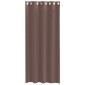 vidaXL Κουρτίνες Voile με ροδέλες 2 τεμάχια Καφέ 140x245 εκ.