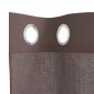 vidaXL Κουρτίνες Voile με ροδέλες 2 τεμάχια Καφέ 140x245 εκ.